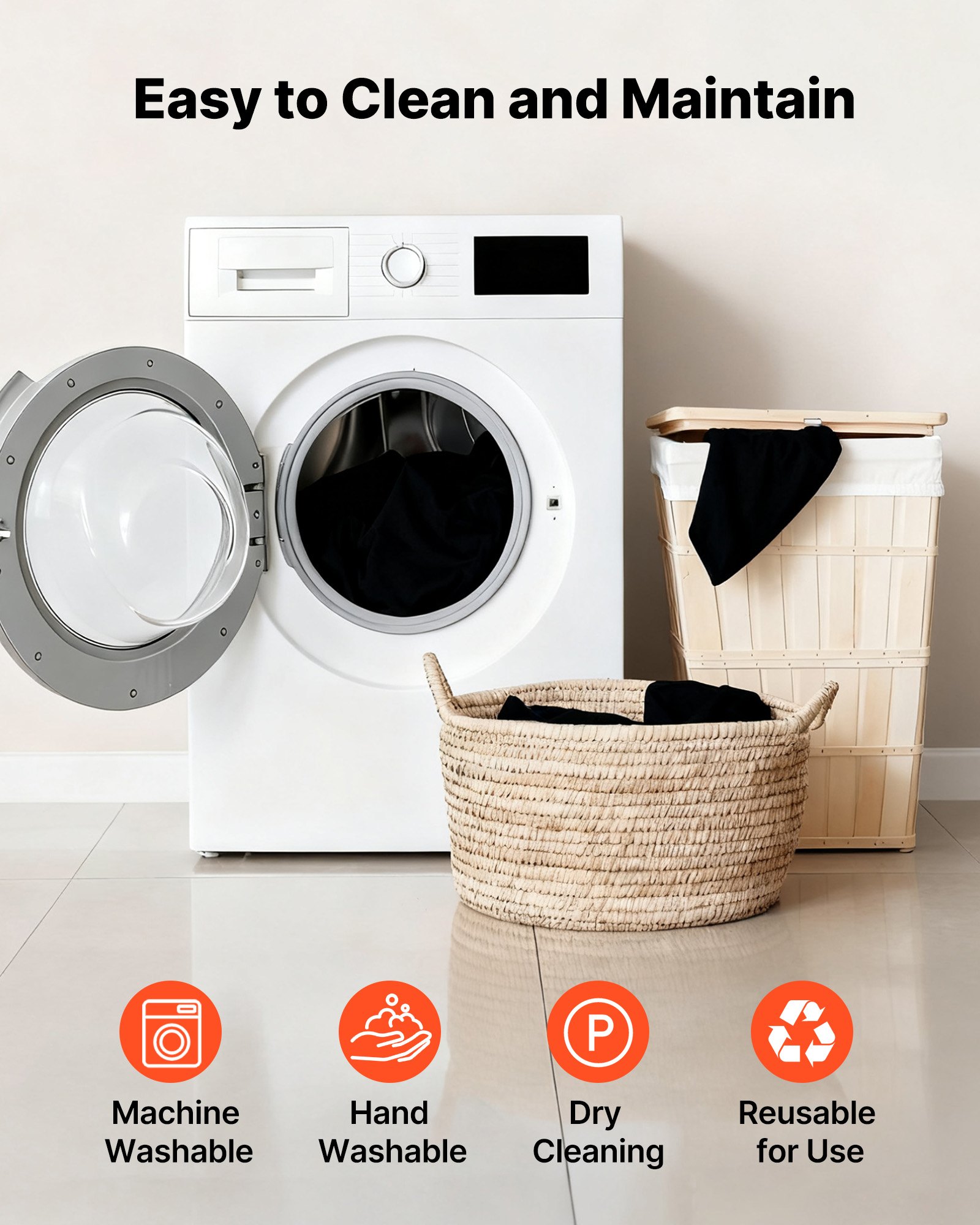 VEVOR Tovaglia Elasticizzata in Spandex Rettangolare, Tovaglia Protettiva Lavabile e Resistente alle Pieghe, per Tavolo da 1829 mm, Copritavolo per Festa, Matrimonio, Banchetto, Nero 10 Pezzi