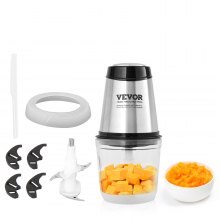 VEVOR Tritacarne Elettrico 400 W Tritatutto Multifunzione da Cucina  Capacità di Riempimento 1200 mL Frullatore 3000 giri/min + 4000 giri/min,  Tagliaverdure con Ciotola in Vetro Mixer Multifunzionale : : Casa  e cucina