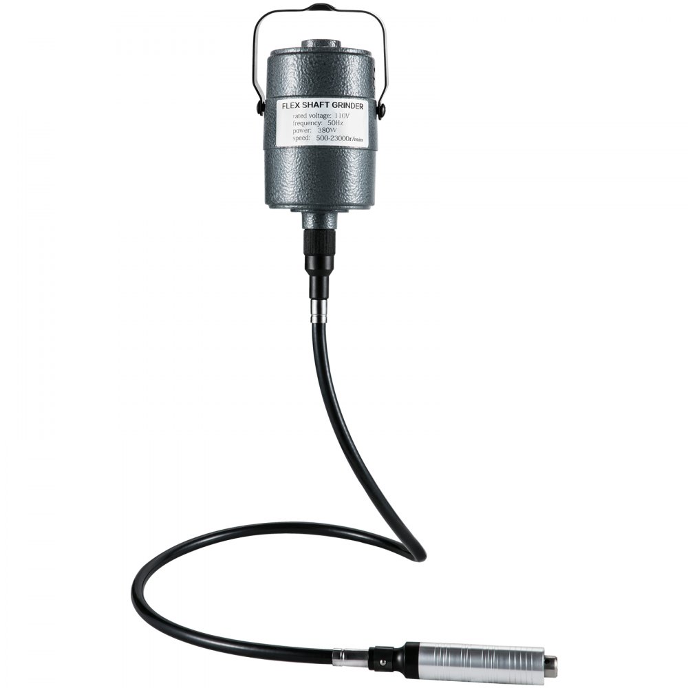 VEVOR Albero Flessibile con Mandrino per Trapano, Potenza 380 W 220 V 500-23000 RPM Smerigliatrice Elettrica con Albero Flessibile per Diversi Materiali Come Metallo, Legno, Pietra, Gioielli, ecc.