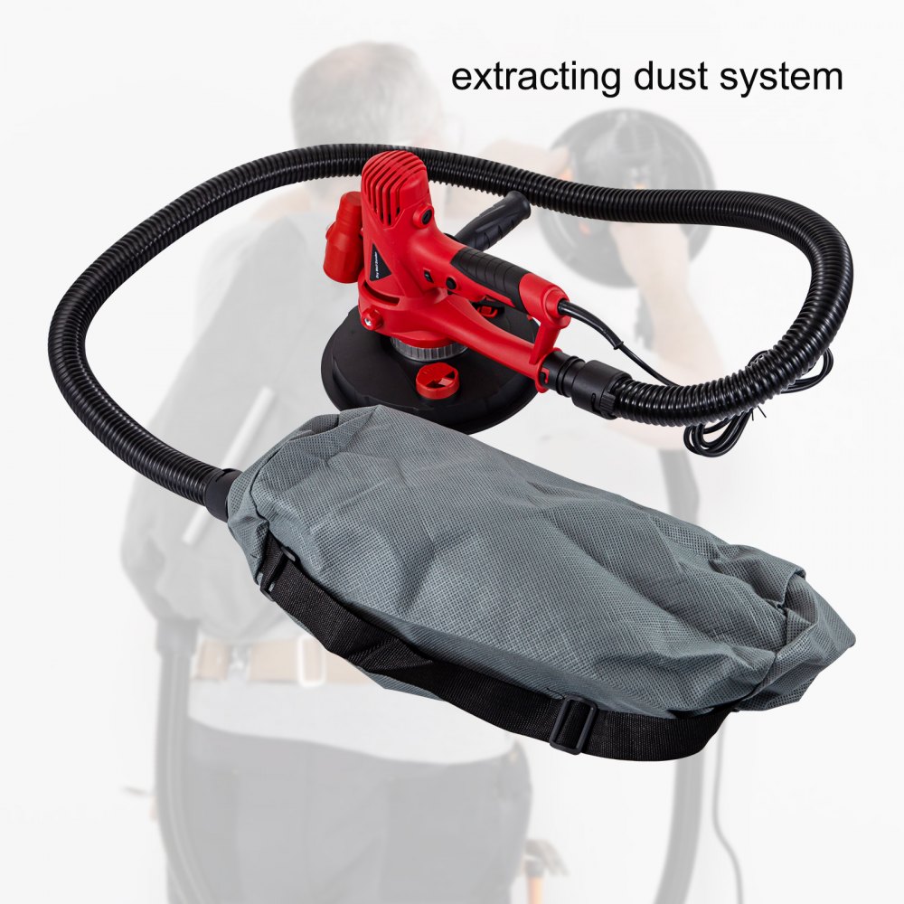 Levigatrice Per Pareti Muro E Soffitti Carteggiatrice 950w Portatile 180mm