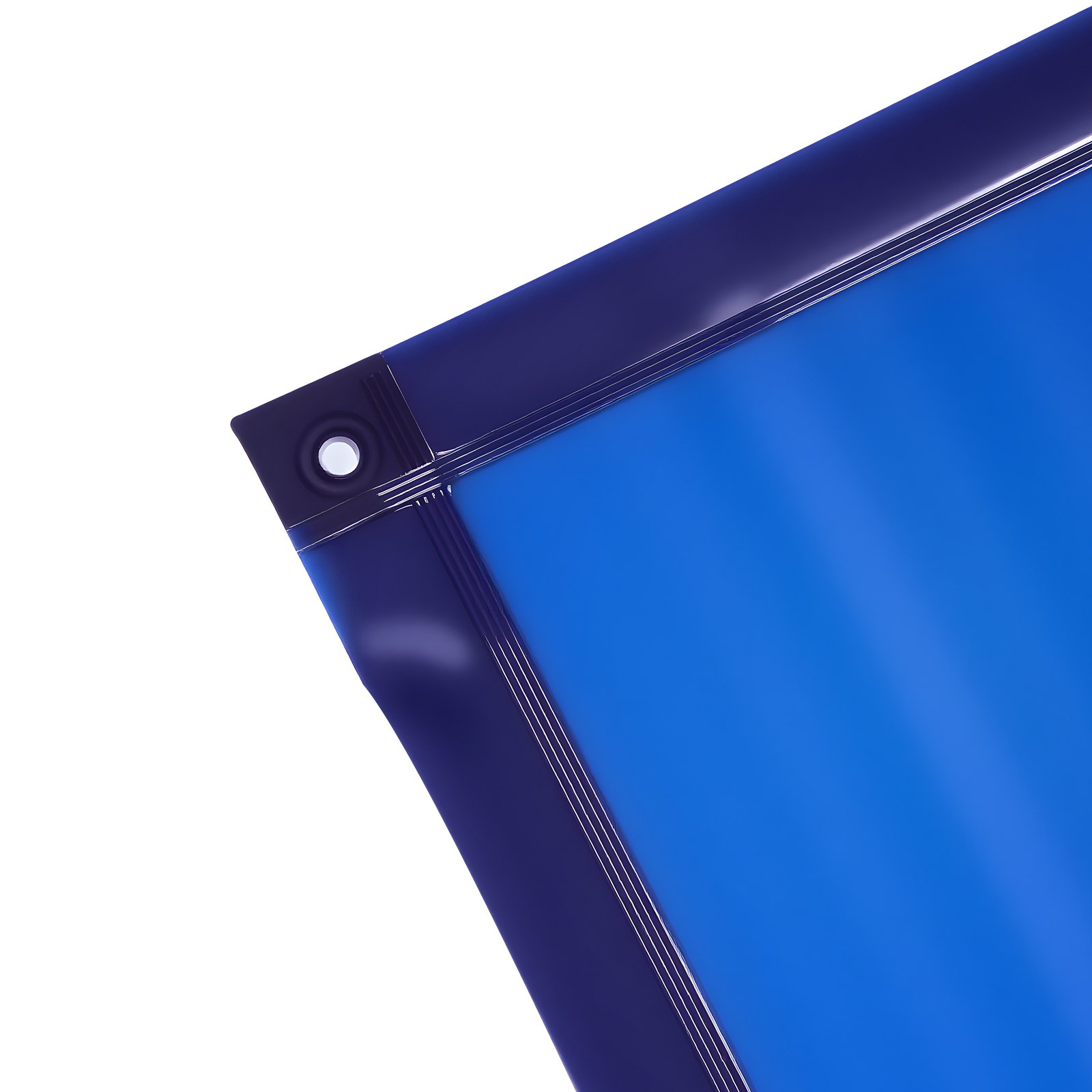 VEVOR Schermo Protettivo per Saldatura con Telaio Tenda 1740 x 2340 mm, Schermo per Saldatura di Sicurezza in Vinile Ignifugo Telaio con Ruote Girevoli Bloccabili per Garage Officina, Blu