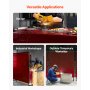 VEVOR Tenda di Protezione per Saldatura 1740 x 2340 mm 2 pezzi Tenda per Schermo di Saldatura, Schermo Protettivo di Sicurezza in Vinile Ignifugo con Protezione UV Fori per Appendere, Rosso