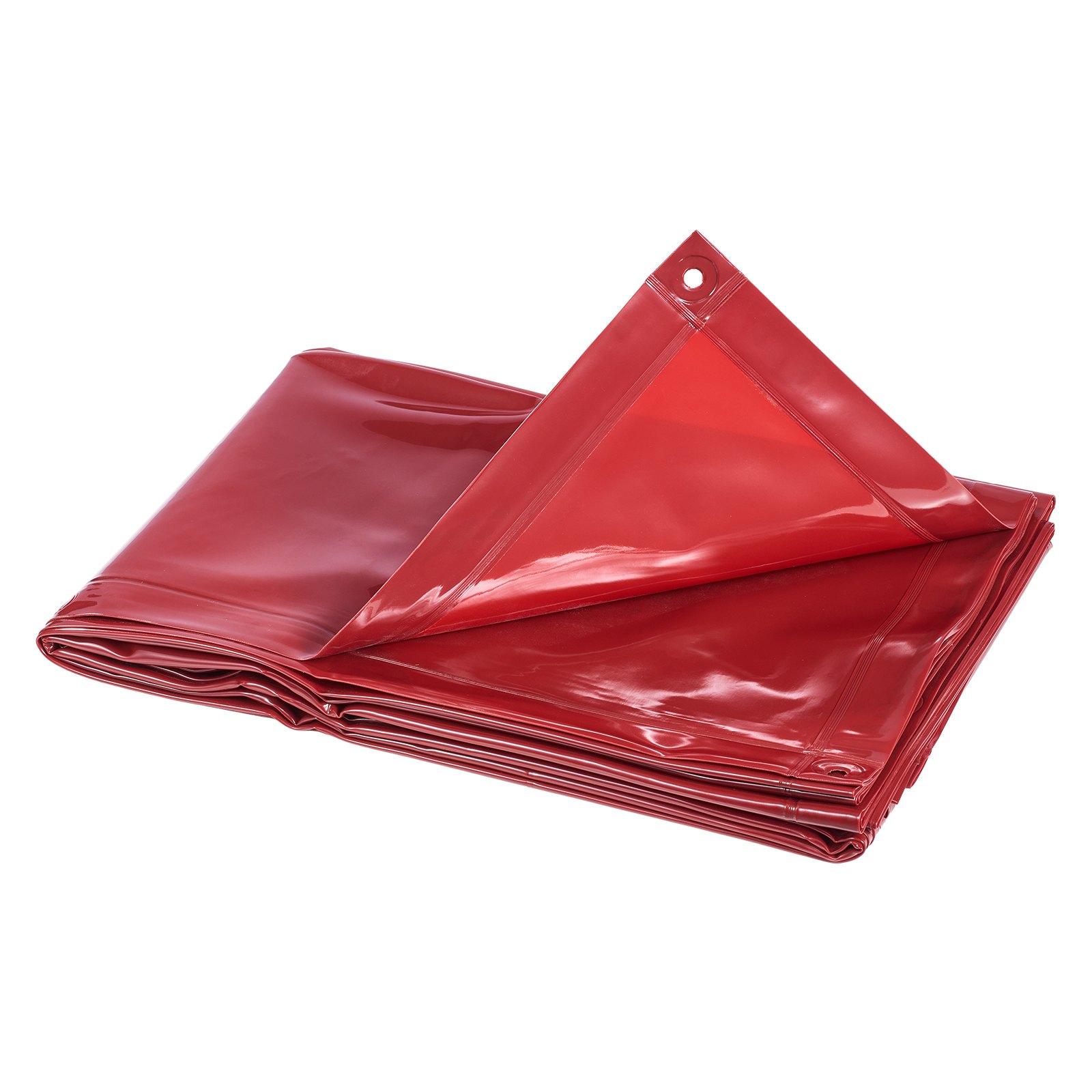 VEVOR Tenda di Protezione per Saldatura 1740 x 2340 mm 2 pezzi Tenda per Schermo di Saldatura, Schermo Protettivo di Sicurezza in Vinile Ignifugo con Protezione UV Fori per Appendere, Rosso
