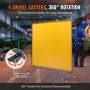 VEVOR tenda per saldatura 1,8x1,8 m tenda di protezione per saldatura in vinile ignifugo parete di protezione per saldatura con 4 ruote girevoli e coperta per saldatura con protezione UV a 6 livelli