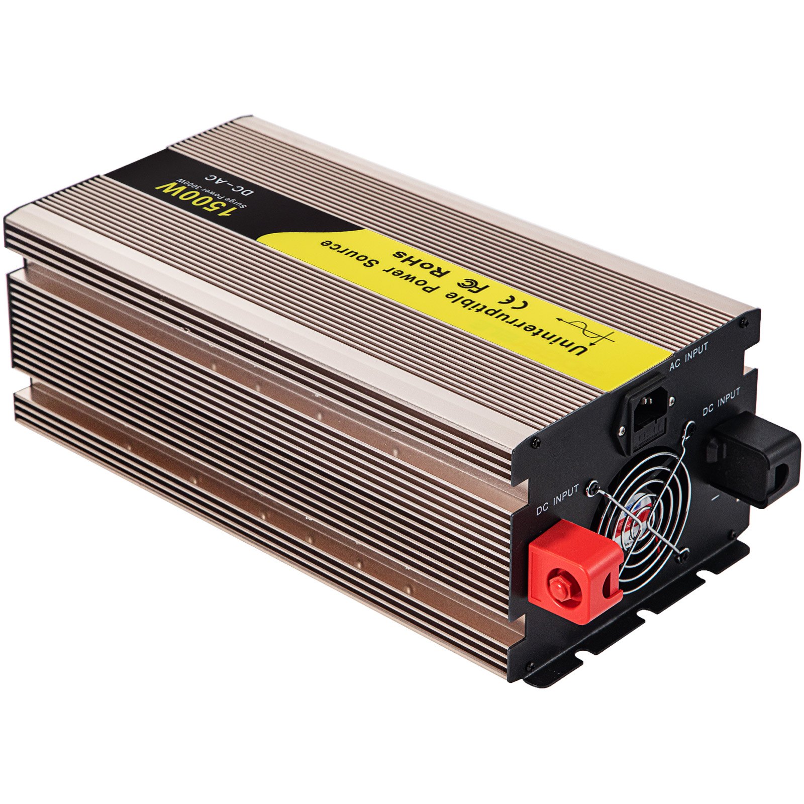 Vevor Inverter A Onda Sinusoidale Pura 12v Cc 1500w Corrente 0,4a Con Set Cavi