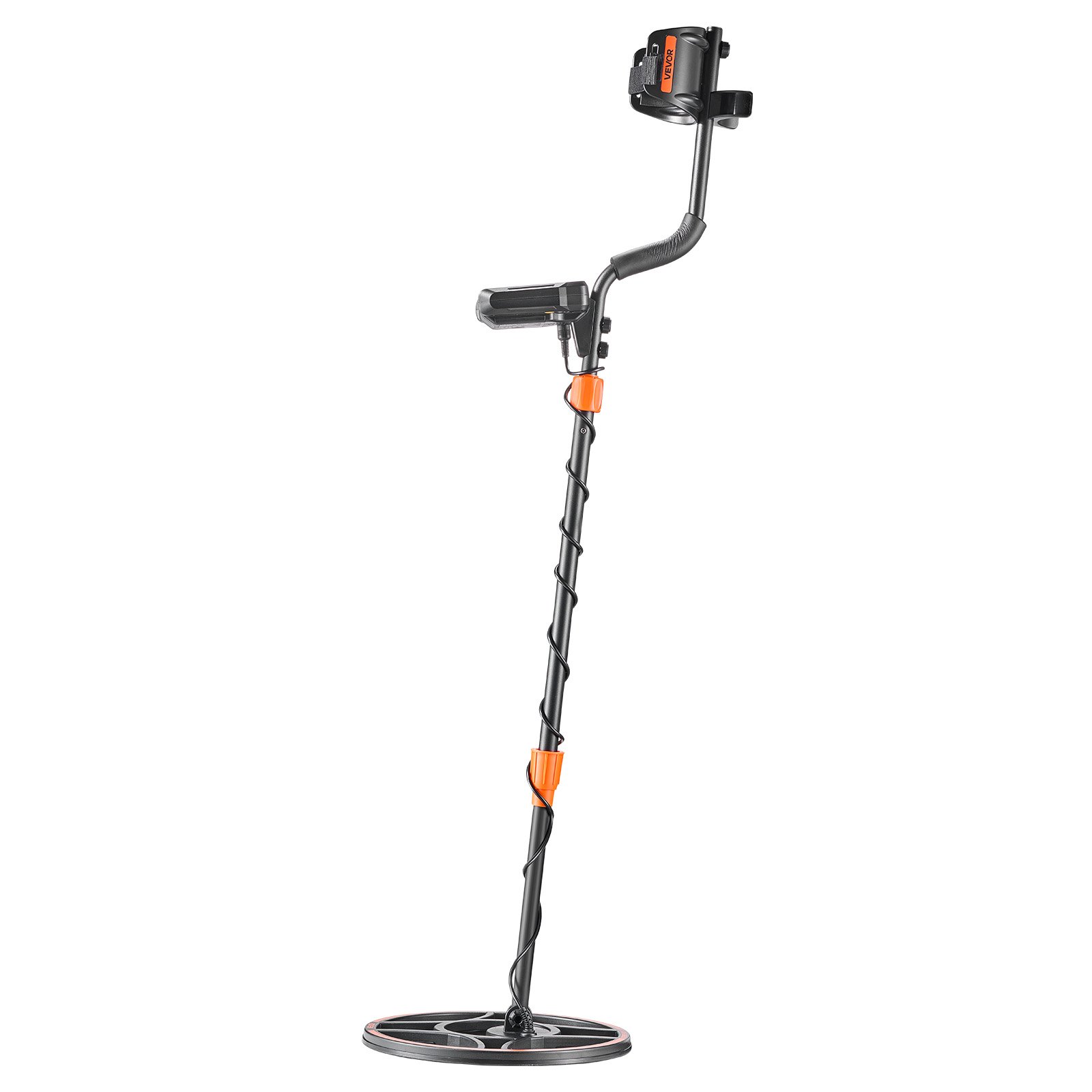 VEVOR Metal Detector per Metalli con Display LCD, Bobina di Ricerca Impermeabile IP68 Profondità di Rilevamento 304,8 mm Frequenza Operativa 5,8 kHz, Kit Rilevatore d'Oro Metalli Bosco Spiaggia