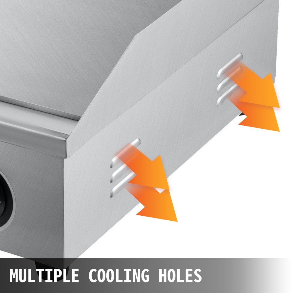 Grill Piastra Elettrica 4400w Griglia Barbecue Elettrica Commerciale 30 Pollici