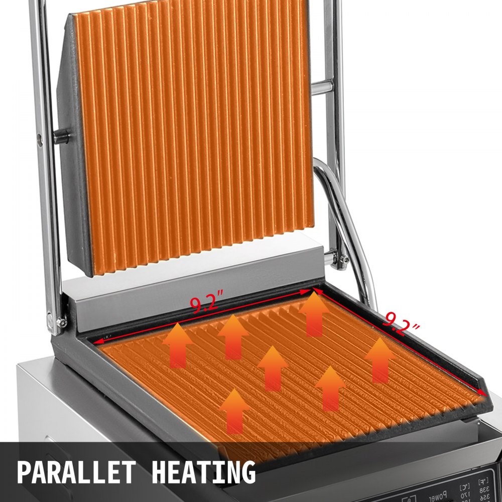 3600w Grill Elettrico In Acciaio Inox 220v 50hz Per Cucina, Ristorante, Festa