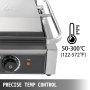 3600w Grill Elettrico In Acciaio Inox 220v 50hz Per Cucina, Ristorante, Festa