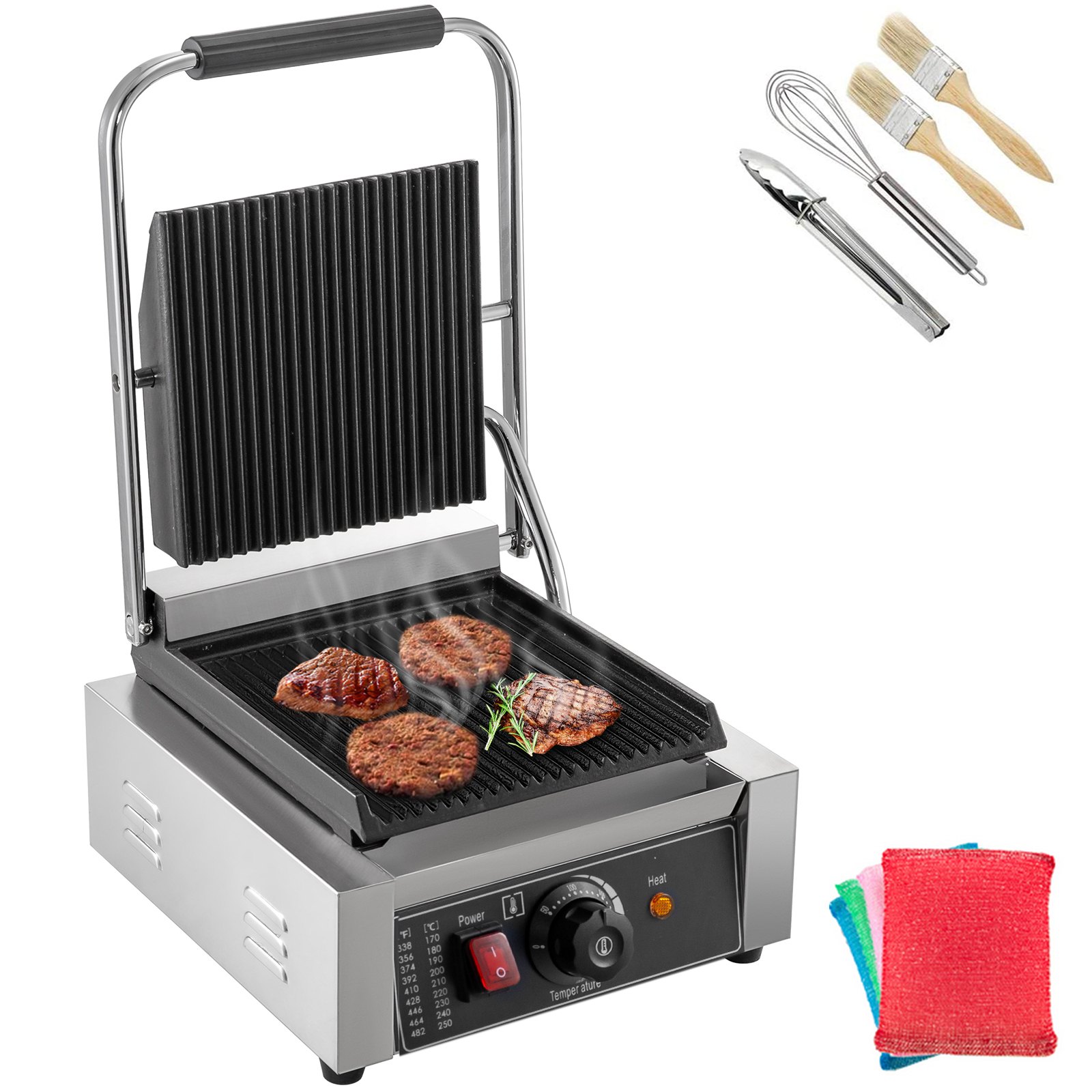 3600w Grill Elettrico In Acciaio Inox 220v 50hz Per Cucina, Ristorante, Festa