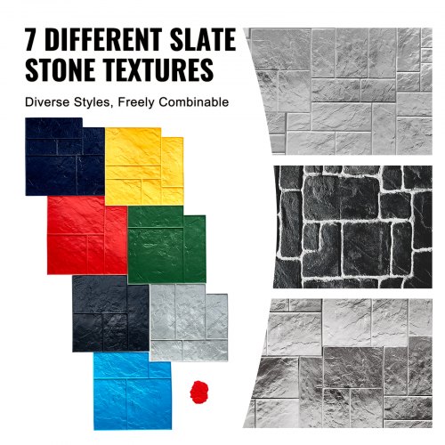 Timbro Per Calcestruzzo 60x30 Cm - Per Creare Texture Su Pavimenti, Marciapiedi, Garage, Giardini (in Poliuretano, Facile Da Usare)