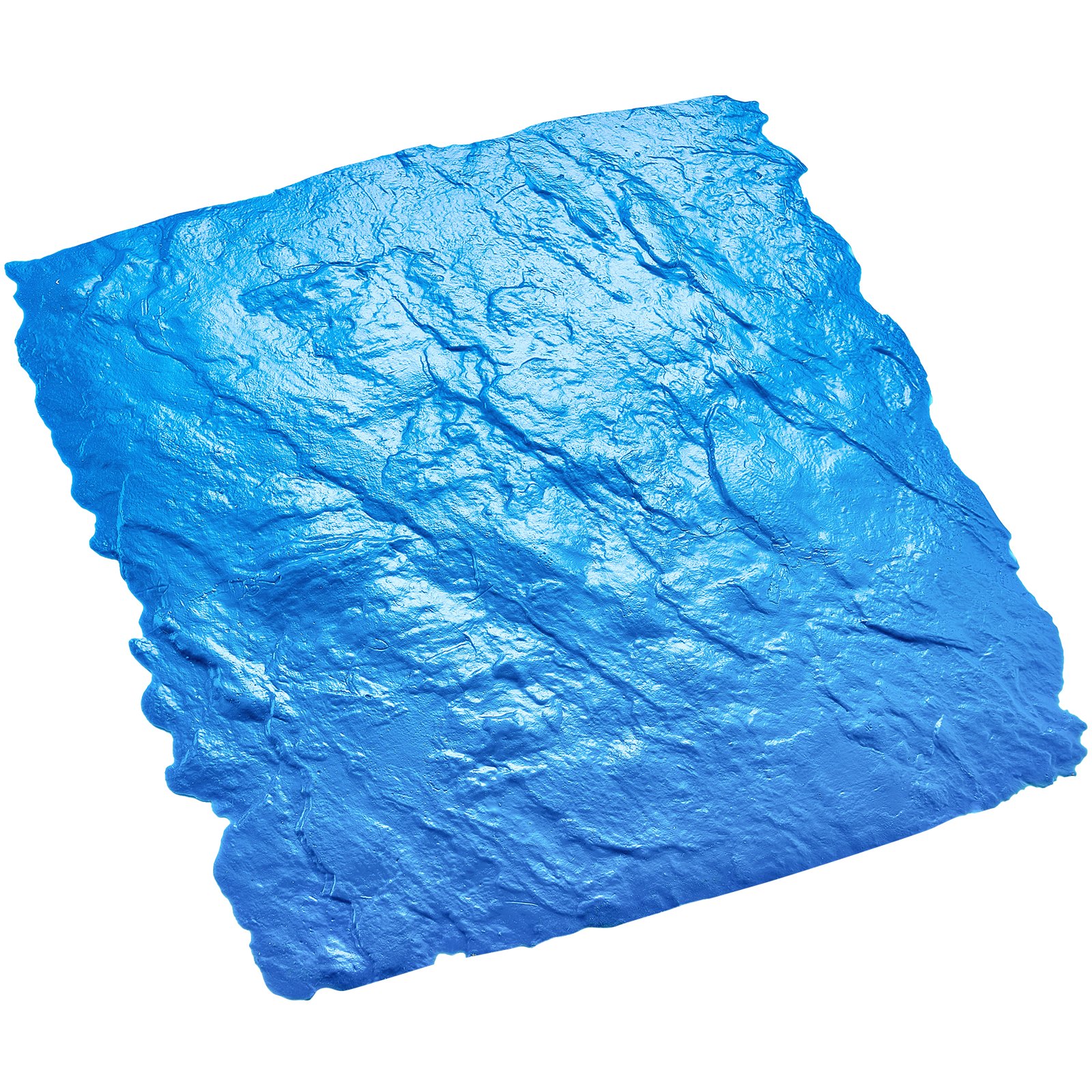 VEVOR Tappetino per timbri in cemento, 600 x 600 mm, Tappetino per timbri struttura in poliuretano per pelle di cemento, Impronta per pavimenti in ardesia, Stampo per cemento per decorazioni, Blu