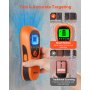 VEVOR Rilevatore di Montanti da Parete, Scanner Elettronico da Parete, Sensore con Display LCD ad Alta Definizione, Allarme Acustico, Sensore per Rilevamento per Cavi Elettrici, Arancione