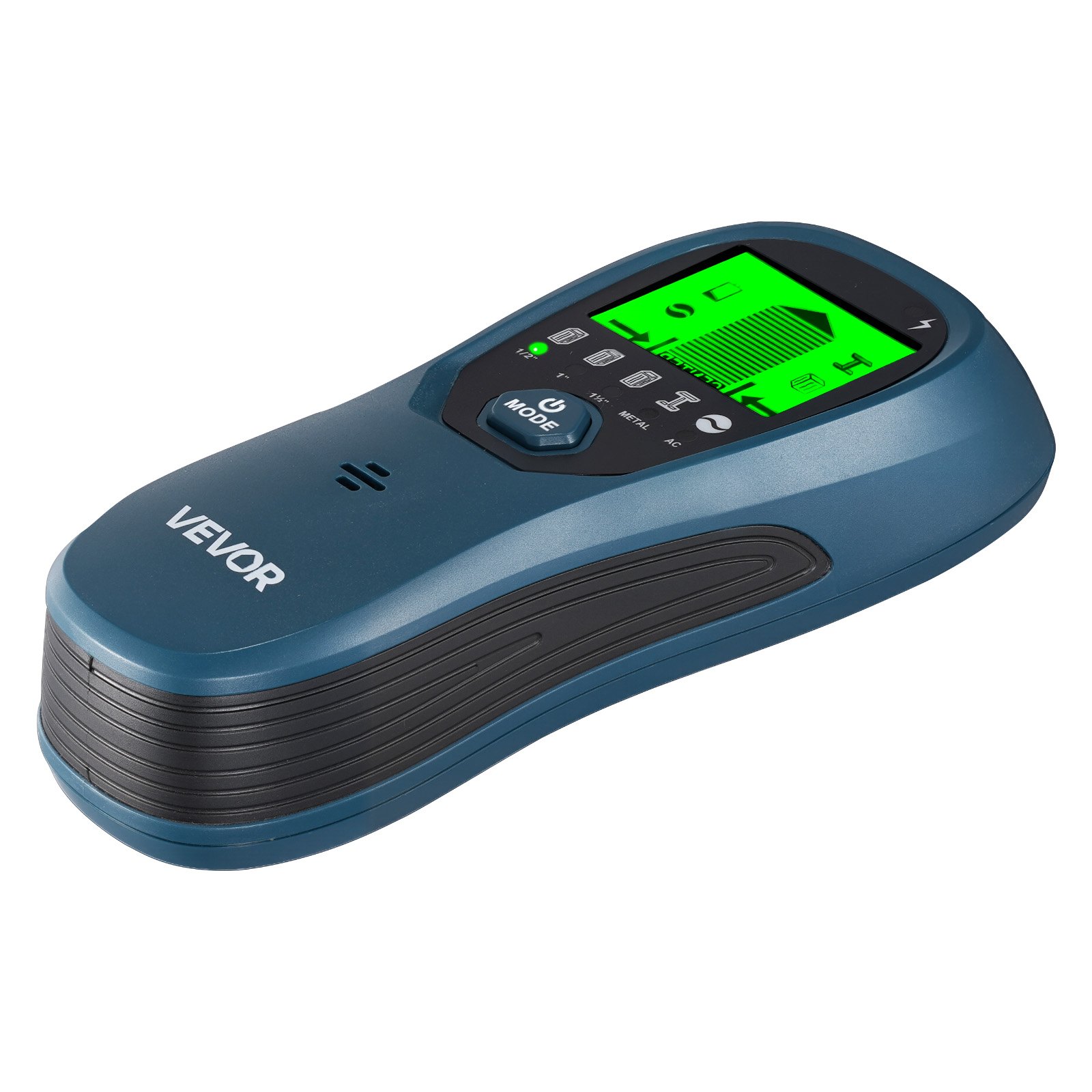 VEVOR Stud Finder Wall Scanner, 5 in 1, Electronic Wall Stud Detector with Smart Sensor, High-Definition LCD Display and Audio Alarm, for the Center and Edge of Metal, AC Wire, Joists, Pipes, Blue