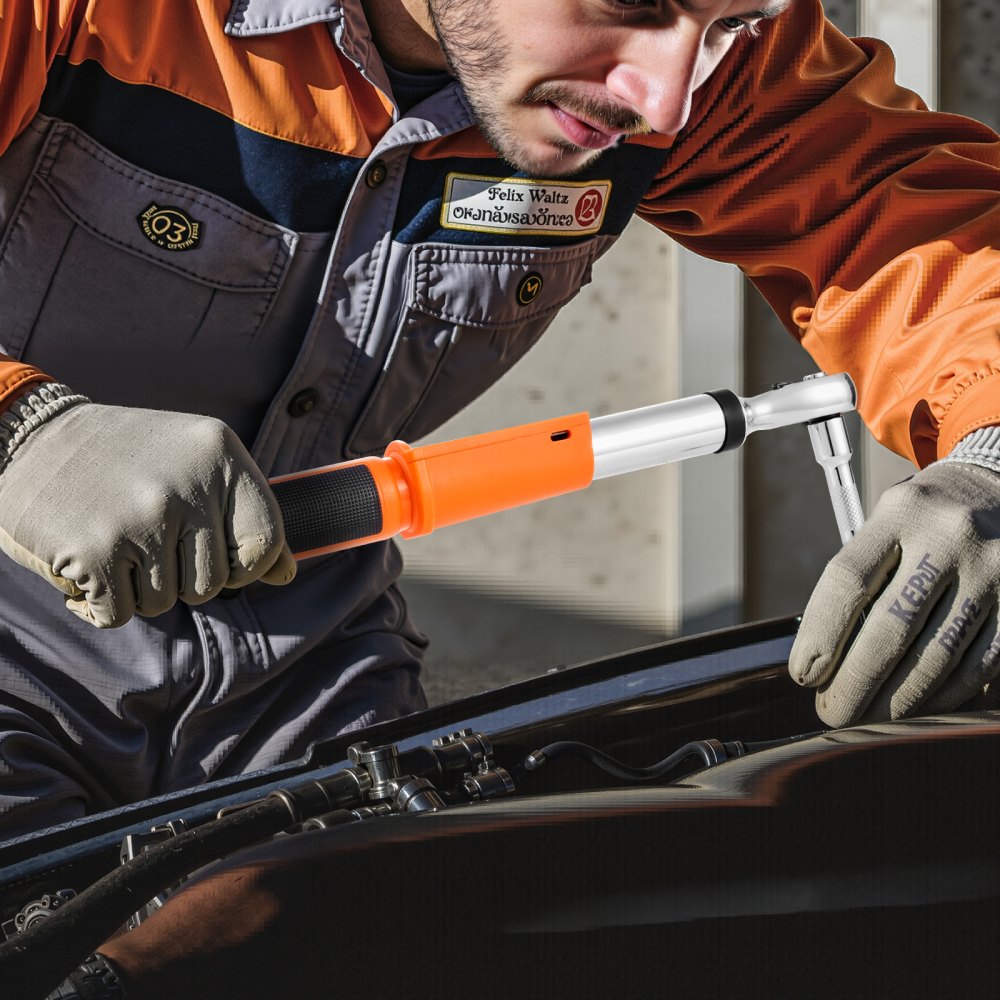 VEVOR Chiave Dinamometrica Digitale, 0-99,57 lbf-ft e 0-135 N.m Chiave Dinamometrica Elettronica ad Alta Precisione, 72 Denti, con Valore Preimpostato, Cicalino e Notifica LED, per Auto e Moto