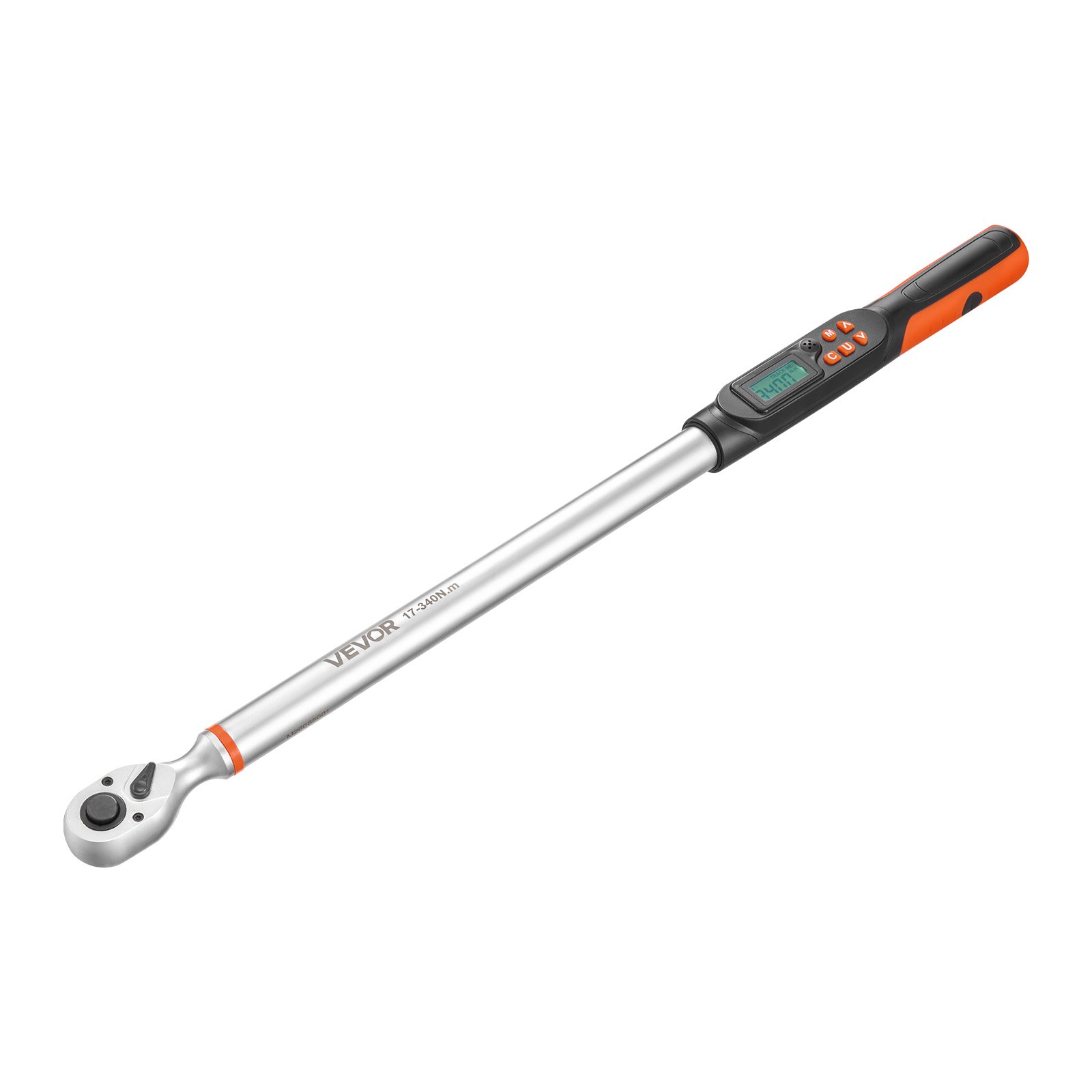 VEVOR Set Chiavi Dinamometriche Digitali con Attacco da 1/2", Cacciavite Dinamometrica con 4 Unità Visualizzazione Schermo LCD Cicalino e Indicatore LED, con Bussole Prolunga e Adattatore, per Veicoli