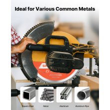 VEVOR Lama Circolare per Troncatrice Ø 185 mm, Lama da Taglio per Troncatrice Circolare, 48 Denti, Albero da 15,875mm, per Lavorazione di Legno Taglio di Metallo Alluminio Acciaio