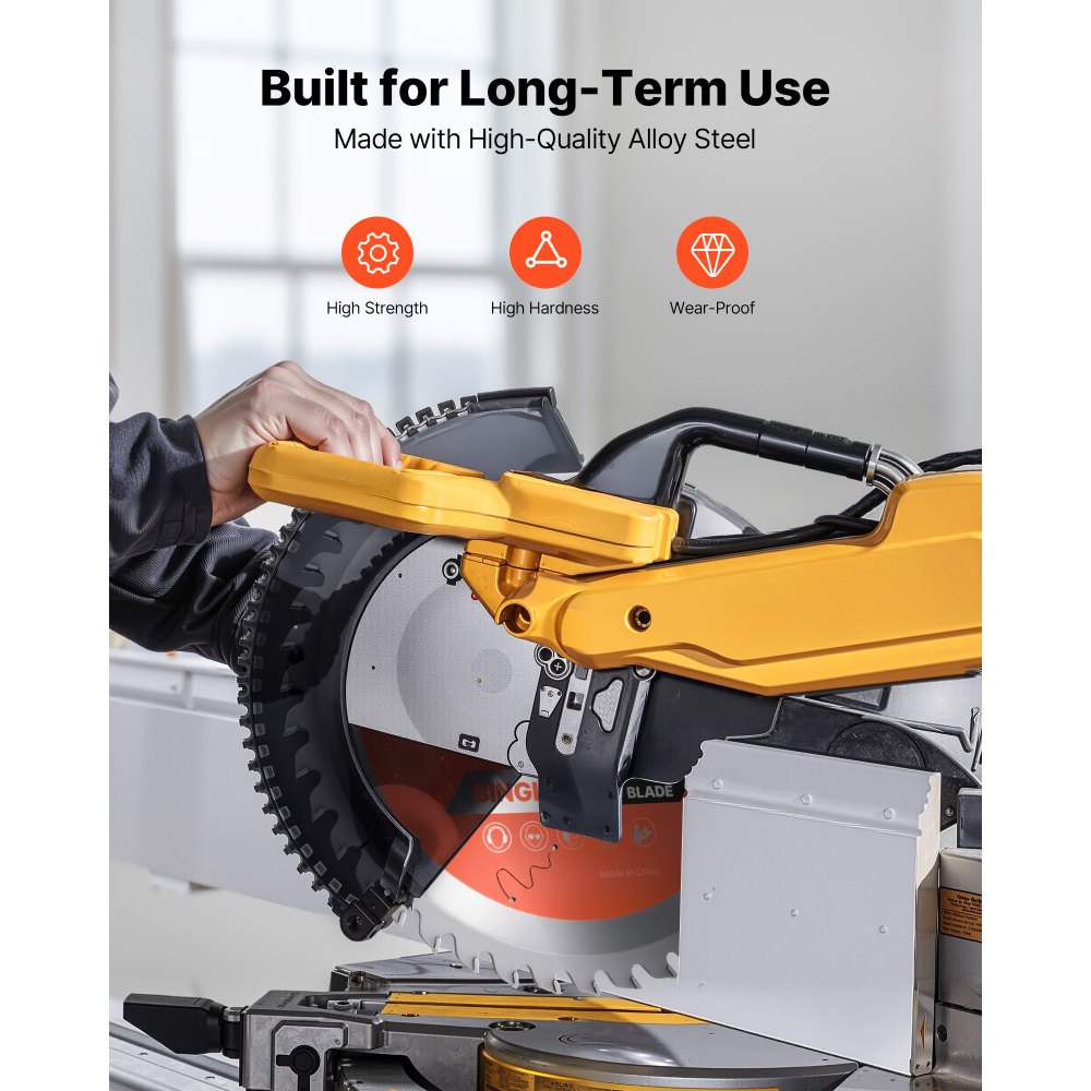 VEVOR Lama Circolare per Troncatrice Ø 203 mm, Lama da Taglio per Troncatrice Circolare, 42 Denti, Albero 25,4 mm, per Lavorazione di Legno Taglio di Compensato Legno Duro