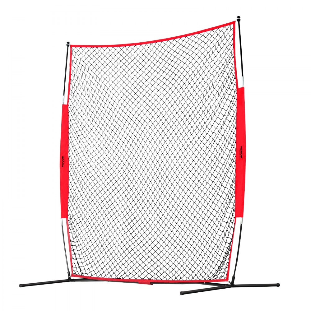 VEVOR Rete da Allenamento per Baseball Softball 238x212 cm, Rete di Protezione per Palle Portatile con Borsa per Il Trasporto, Attrezzatura da Allenamento da Cortile Giardino Allenamento all'Aperto