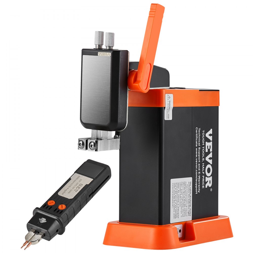 VEVOR Battery-Powered Spot Welder, 14.5 kW Capacitor Energy Storage, Pulse Spot Welder with 73B Welding Pen, 801D High-Performance Spot Welder and 2 Welding Modes for 0.1-0.3 mm Pure Nickel