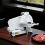 VEVOR Affettatrice Elettrica per Carne Commerciale da 320 W con Lama da 25 cm, Affettatrice con Spessore Regolabile da 0 a 10 mm, per Carne Congelata, Prosciutto, Bistecca di Prima Qualità