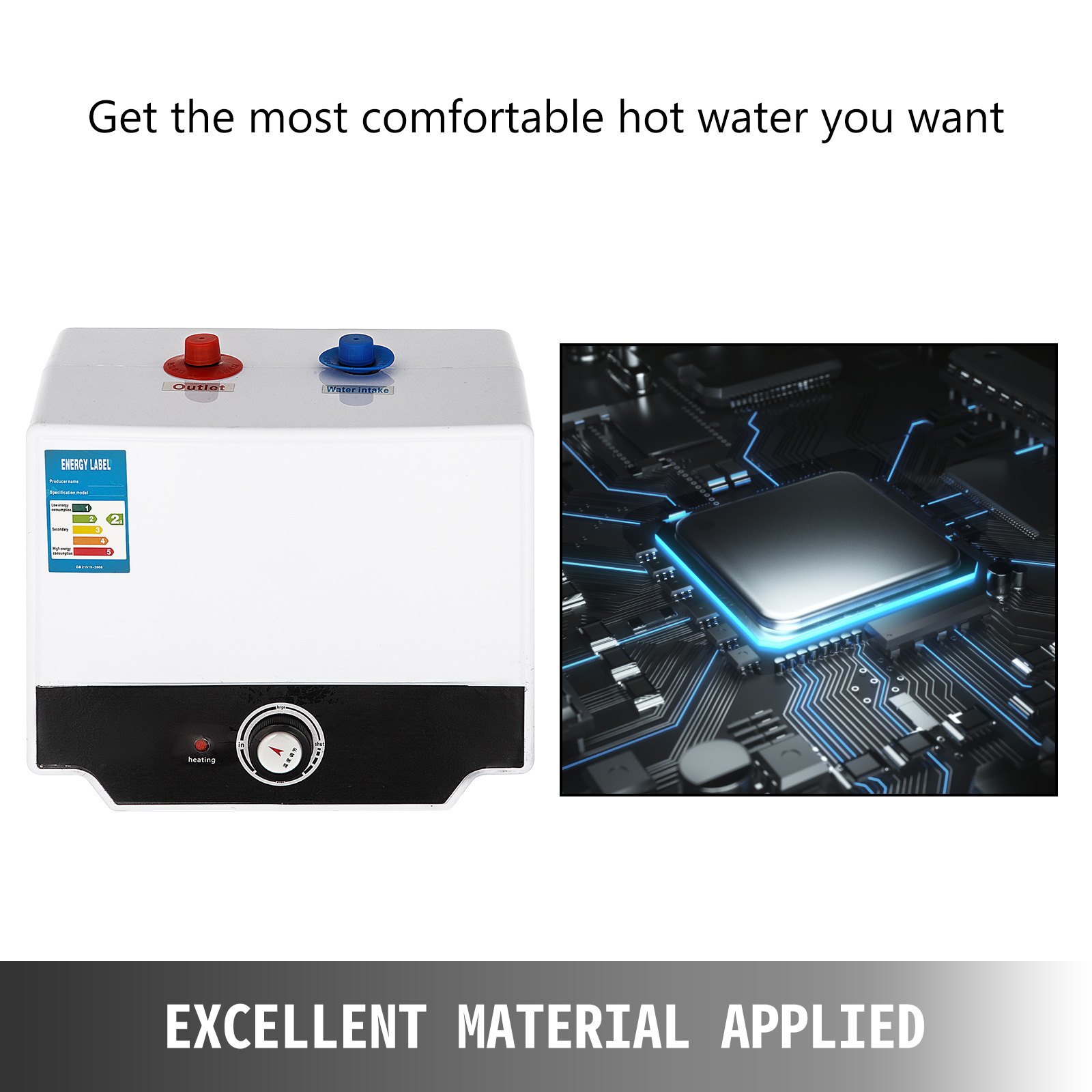 Scaldabagno Elettrico Boiler Scalda Acqua Calda 12 Litri Moda Bagno Sicuro