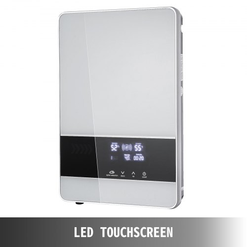 Scaldabagno Istantaneo Elettronico 6000W - Con Telecomando, Display Digitale, Temperatura Regolabile, Bianco - Foto 8