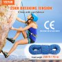 VEVOR Corda di Sicurezza Arrampicata Dinamica 70 m da Esterno Blu 10,2 mm