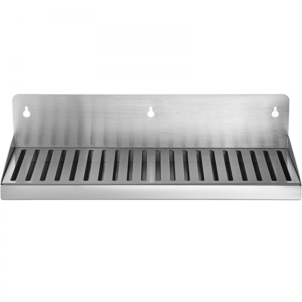 Vevor Vassoio Antigoccia Per Birra Acciaio Inossidabile 2 Fori 35 X 16 X 10 Cm