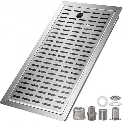 Vevor Vaschetta Scolapiatti Raccogligocce Vassoio Antigoccia 440 X 240 X 27 Mm