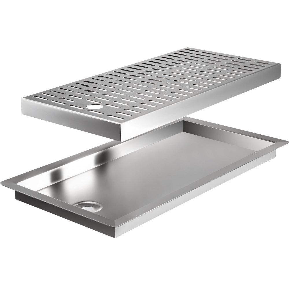 Vevor Vaschetta Scolapiatti Raccogligocce Vassoio Antigoccia 440 X 240 X 27 Mm