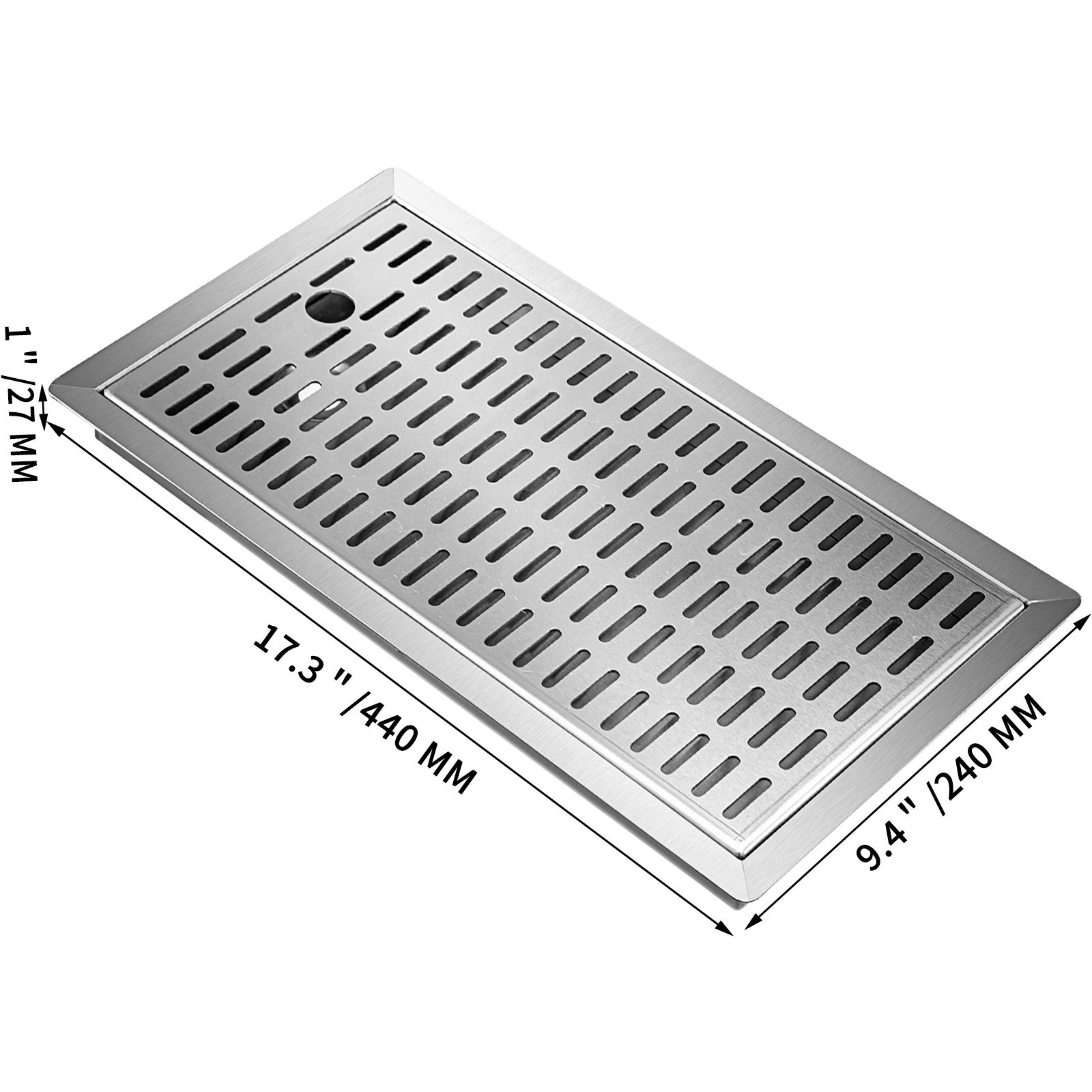 Vevor Vaschetta Scolapiatti Raccogligocce Vassoio Antigoccia 440 X 240 X 27 Mm