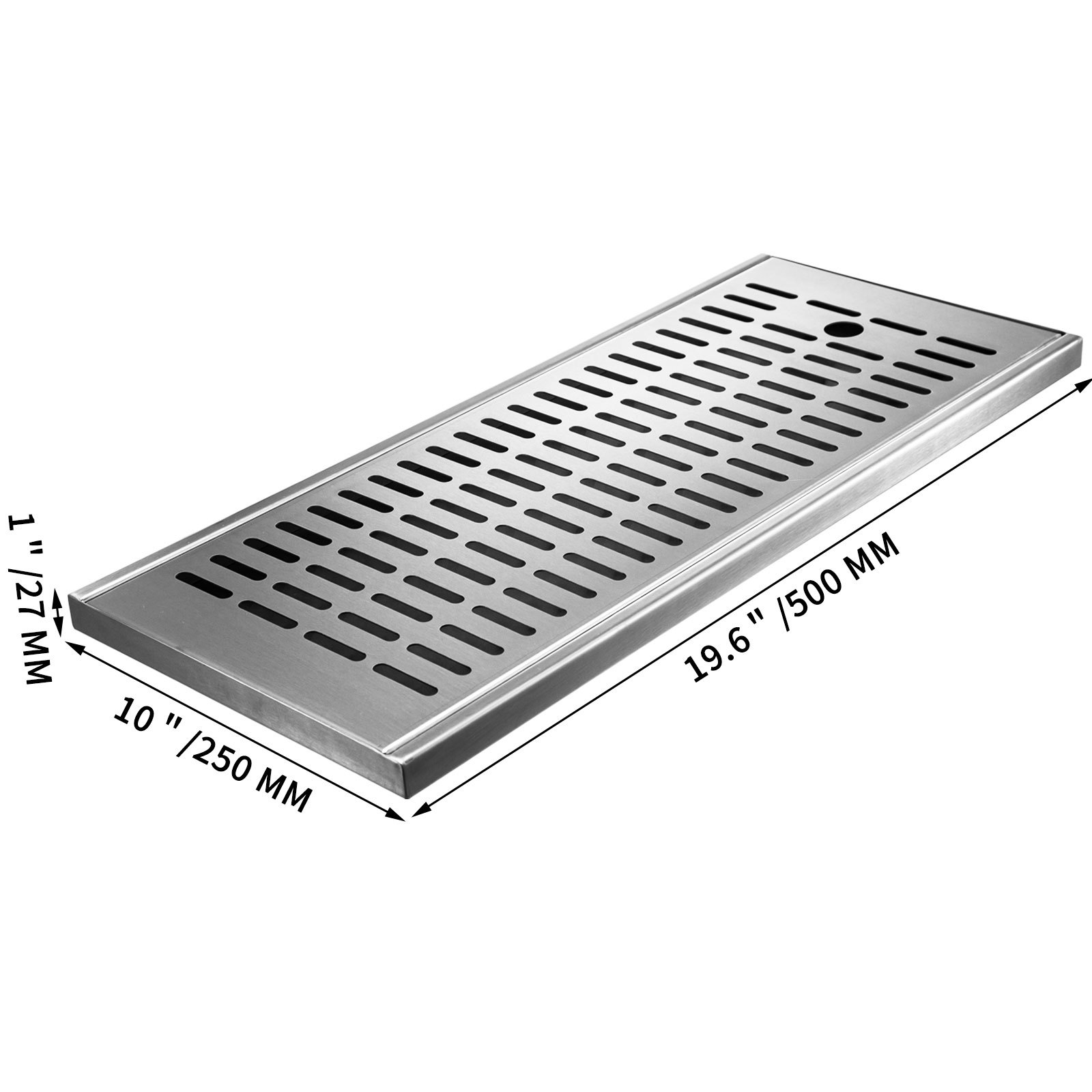 Vevor Vaschetta Scolapiatti Raccogligocce Vassoio Antigoccia 500 X 250 X 27 Mm