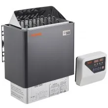 VEVOR Stufa per Sauna Stufa Elettrica per Sauna 8 kW, Riscaldatore Portatile per Sauna Interno/Esterno 400 V 3 N con Timer da 3 Ore con Regolatore Digitale Uso Domestico 8-12 m³ Spa Commerciale Hotel