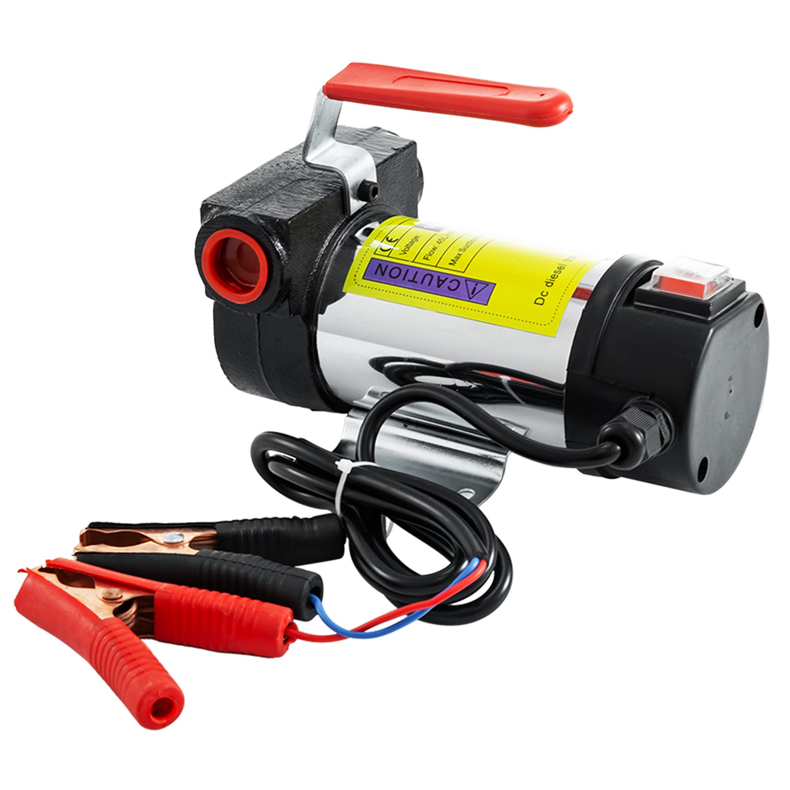 Dc 12v 40l / M Gasolio Pompa Di Trasferimento Tubo Flessibile 175w Self Stampa