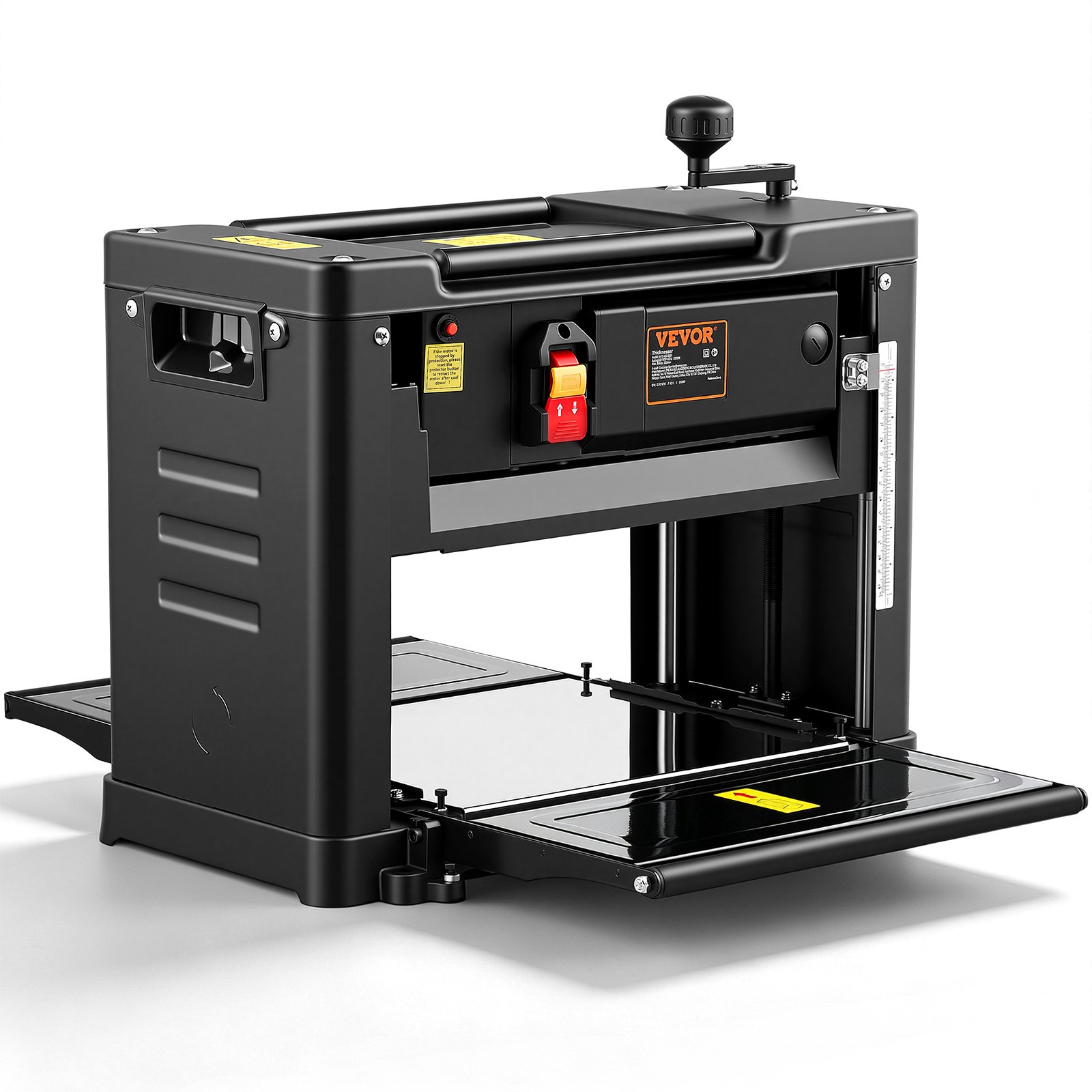 VEVOR Pialla a Spessore 1800W per Legno Altezza Regolabile Lama in Acciaio al Carbonio, Pialla Filo Spessore 15 Amp 2000 W 23500 giri/min, Pialla a Spessore per Lavorazione di Legno  Larghezza 33 cm