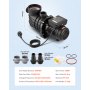 VEVOR Pompa di Filtrazione per Piscina Fuori Terra 180W 10800 L/h Velocità Singola con Cestello Filtro Coperchio, Pompa per Piscina Fuori Terra Velocità 2850 giri/min Prevalenza max. 8m Giardino