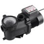 VEVOR Pool Pump, 400W, 11,100 L/H Max Flow Single Speed Swimming Pool Pump, AC 220-240V, 3450 RPM, 10 m Max Head, with 24-Hour Timer & Filter Basket, for Above-Ground & In-Ground Pools, Hot Tubs, Spas