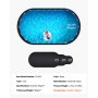 VEVOR Ovale Rivestimento per Piscina, Rivestimento per Piscine Fuori Terra, Tappetino Piscina Extra Spesso, Materiale Tessuto Geotessile Riciclato Sottofondo, 366 x 732 cm 180 g/m² Nero