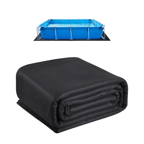 VEVOR Rettangolare Rivestimento per Piscine Tessuto Geotessile 366 x 732 cm