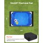 VEVOR Rettangolare Rivestimento per Piscine Tessuto Geotessile 366 x 732 cm