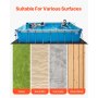 VEVOR Rettangolare Rivestimento per Piscine Tessuto Geotessile 366 x 732 cm