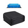 VEVOR Rettangolare Rivestimento per Piscina, Rivestimento Piscine Fuori Terra, Tappetino per Piscina Extra Spesso, Materiale Tessuto Sottofondo, 366 x 732 cm 180 g/m², Nero, 5,1 kg