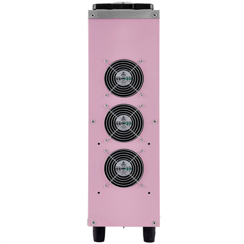 VEVOR Macchina per Gelato Soft Monogusto 1000W Rosa Produzione 10-20L all'Ora in Acciaio Inox 304, Macchina Compatta per la Produzione di Gelato Soft Frozen Yogurt Sorbetto Gusto Singolo Vasca da 4,5L