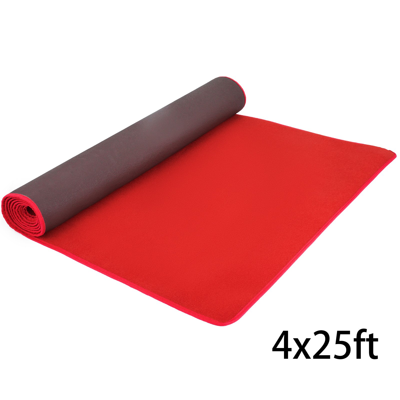 4x25ft Tappeto Rosso Passatoia Natale Chiesa Matrimonio Oscar Casinò Compleanno