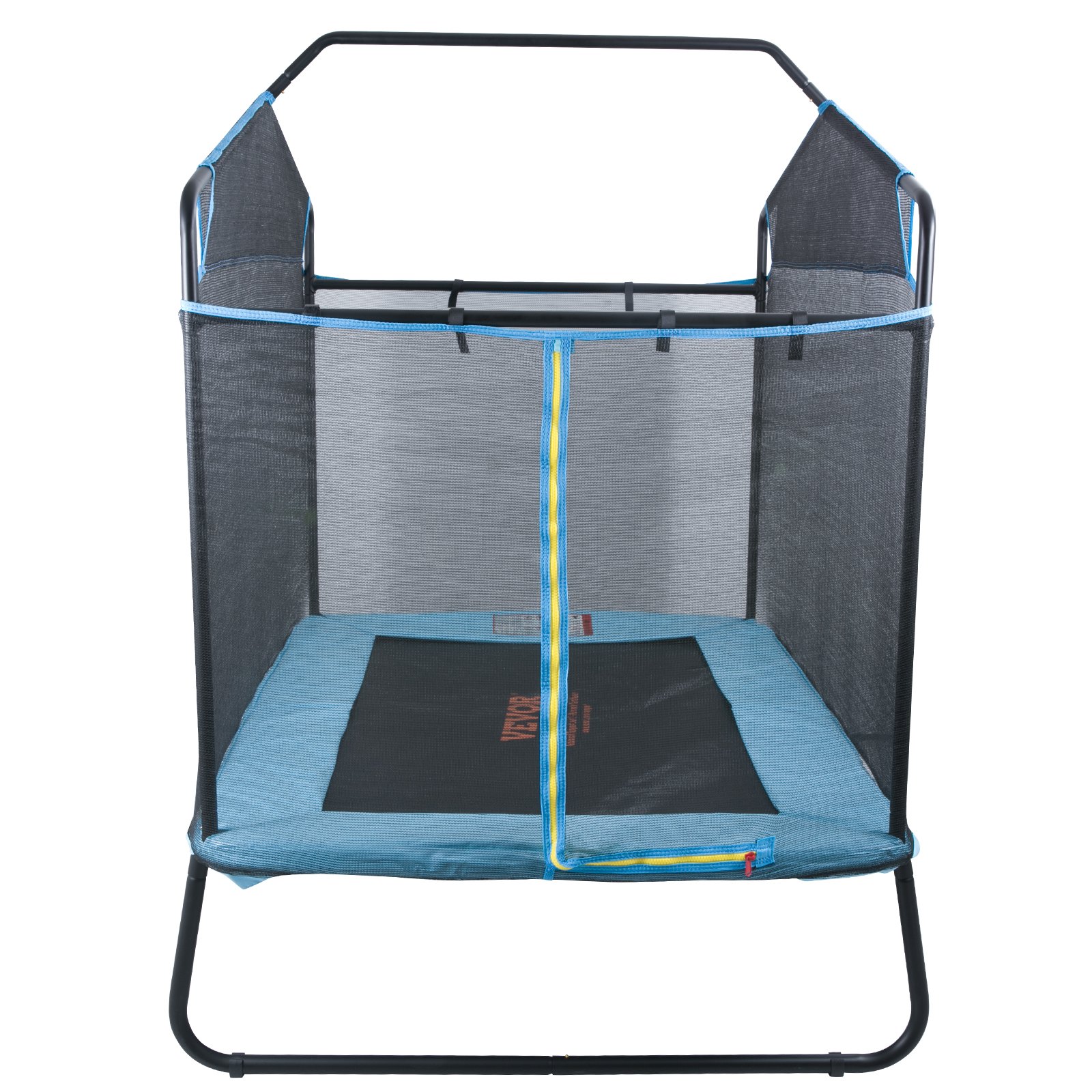 VEVOR Trampolino Elastico per Bambini 175x126x165 cm Mini Trampolino Elastico per Interni ed Esterni per Bambini con Rete di Sicurezza Barra da Ginnastica e Amaca Regalo di Compleanno per Bambini dai