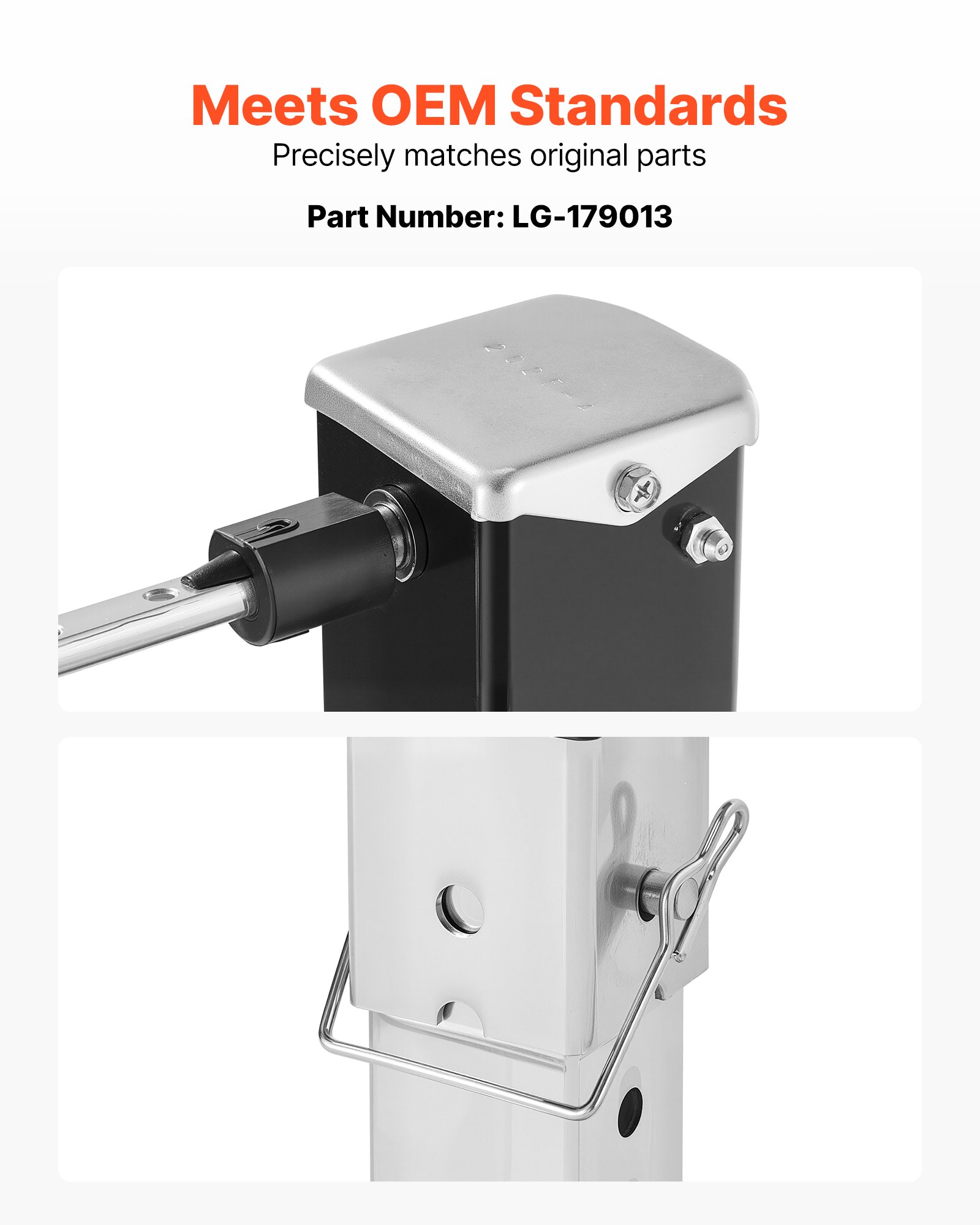 VEVOR Supporto del Carrello di Atterraggio RV Camper 179013 per RV Utensili per Atterraggio Ricambio Universale Compatibile con Sistemi Lippert Venture, Atwood, Stromberg Carlson, Nero