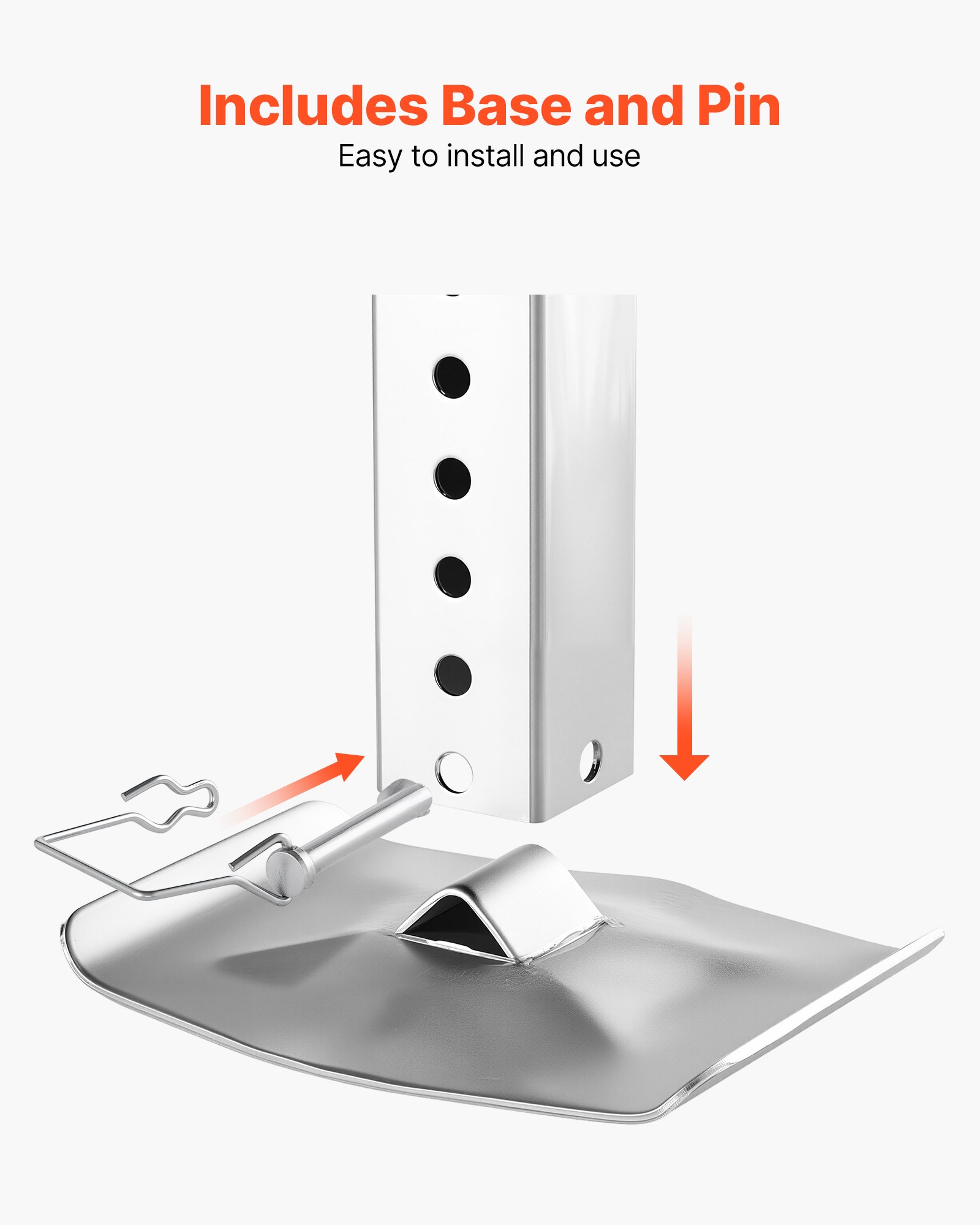 VEVOR Supporto del Carrello di Atterraggio RV Camper 179013 per RV Utensili per Atterraggio Ricambio Universale Compatibile con Sistemi Lippert Venture, Atwood, Stromberg Carlson, Nero