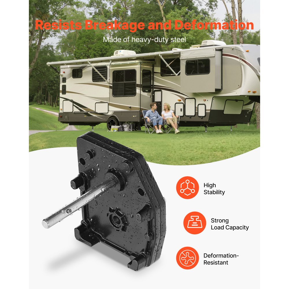 VEVOR Attrezzi Supporto del Carrello di Atterraggio RV Camper 276602 in Acciaio Montaggio Universale Compatibile con Sistemi Lippert Venture, Atwood, Stromberg Carlson, Sostituisce LG-179015