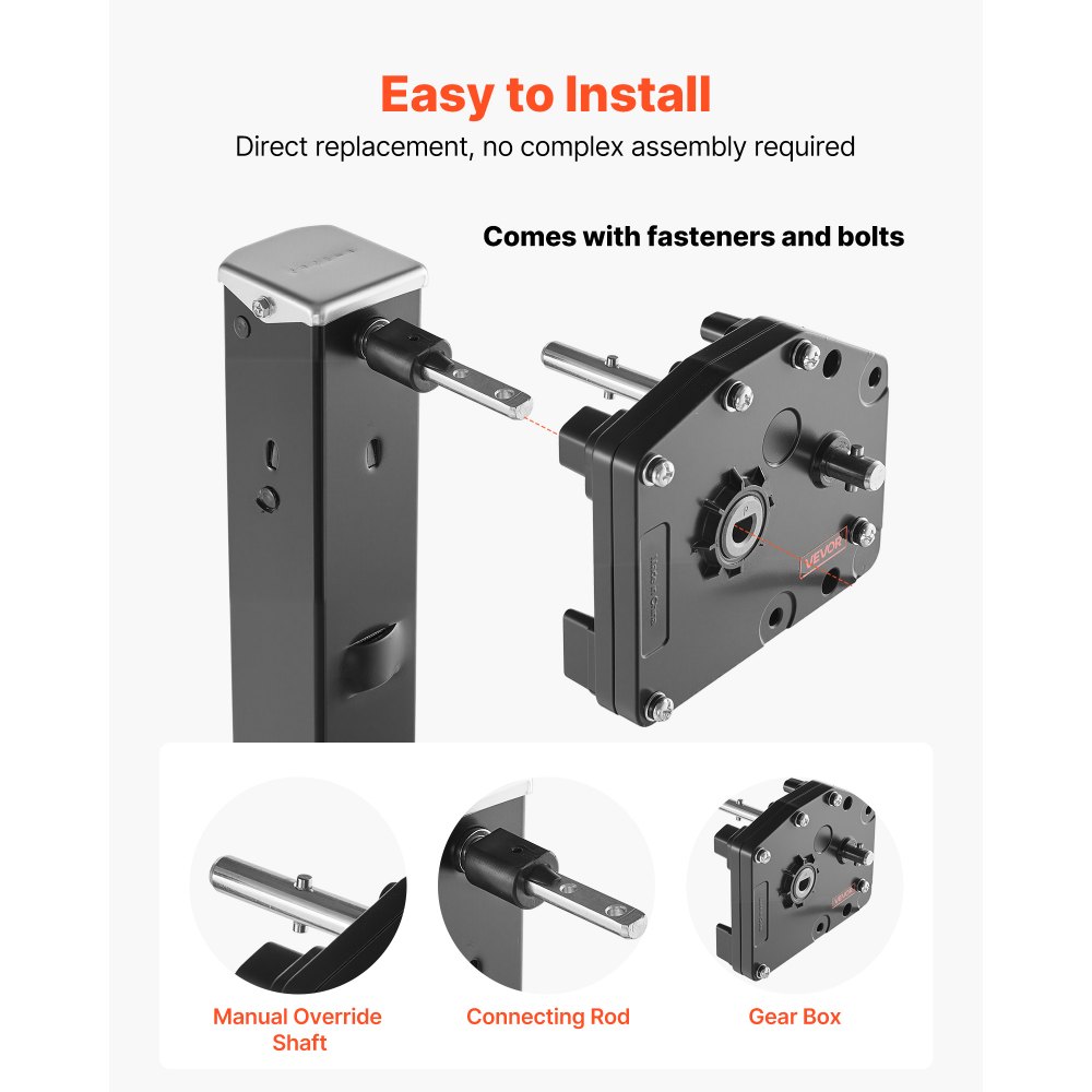 VEVOR Attrezzi Supporto del Carrello di Atterraggio RV Camper 276602 in Acciaio Montaggio Universale Compatibile con Sistemi Lippert Venture, Atwood, Stromberg Carlson, Sostituisce LG-179015